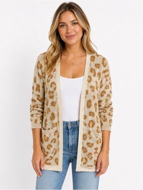 Hayden Leopard Print Women's Cardigan